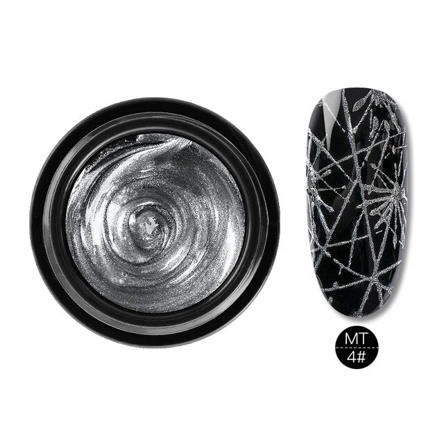 Mtssi Spider Gel Creative Wire Drawing Nail Gel Lacquer Point To Line Painting Gel Polish Pulling Silk Spider Nail Art Design