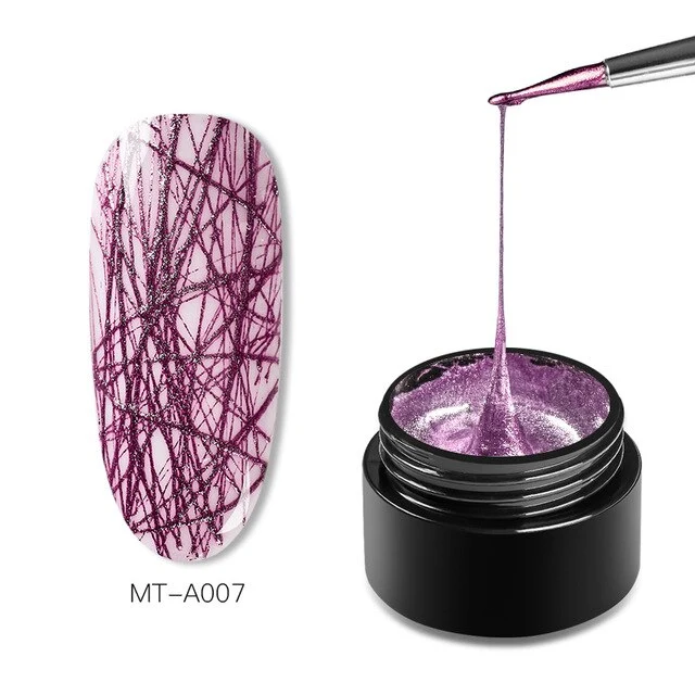 Mtssi Spider Gel Creative Wire Drawing Nail Gel Lacquer Point To Line Painting Gel Polish Pulling Silk Spider Nail Art Design