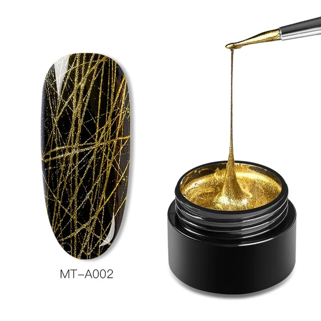 Mtssi Spider Gel Creative Wire Drawing Nail Gel Lacquer Point To Line Painting Gel Polish Pulling Silk Spider Nail Art Design