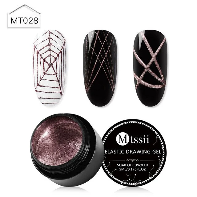 Mtssi Spider Gel Creative Wire Drawing Nail Gel Lacquer Point To Line Painting Gel Polish Pulling Silk Spider Nail Art Design