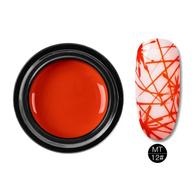 Mtssi Spider Gel Creative Wire Drawing Nail Gel Lacquer Point To Line Painting Gel Polish Pulling Silk Spider Nail Art Design