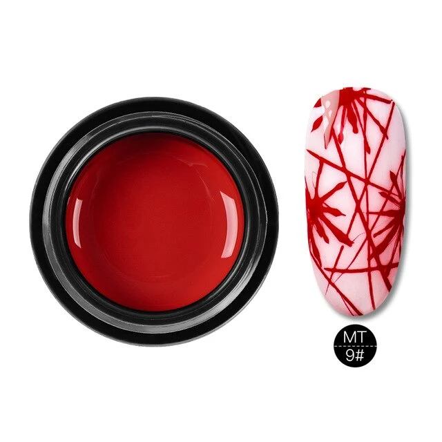 Mtssi Spider Gel Creative Wire Drawing Nail Gel Lacquer Point To Line Painting Gel Polish Pulling Silk Spider Nail Art Design