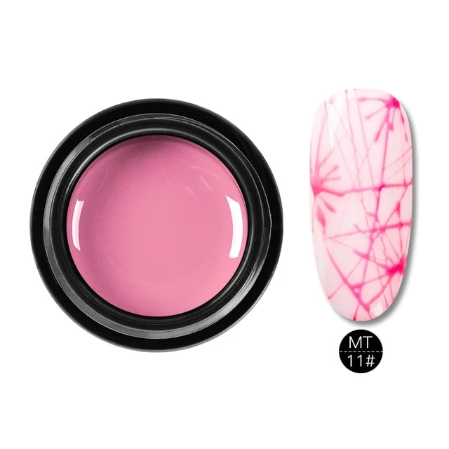 Mtssi Spider Gel Creative Wire Drawing Nail Gel Lacquer Point To Line Painting Gel Polish Pulling Silk Spider Nail Art Design
