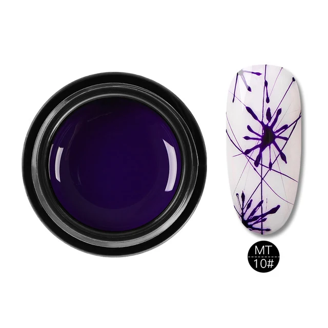 Mtssi Spider Gel Creative Wire Drawing Nail Gel Lacquer Point To Line Painting Gel Polish Pulling Silk Spider Nail Art Design