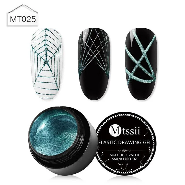 Mtssi Spider Gel Creative Wire Drawing Nail Gel Lacquer Point To Line Painting Gel Polish Pulling Silk Spider Nail Art Design