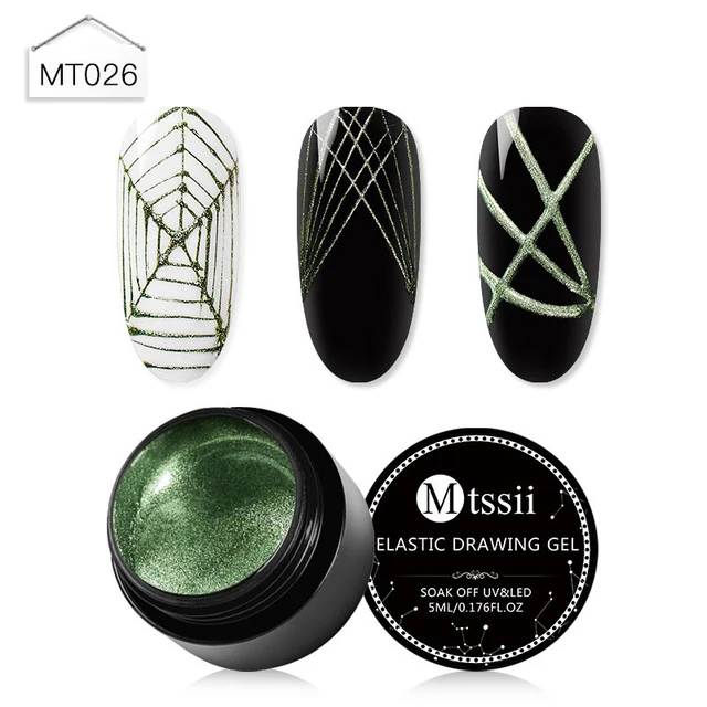 Mtssi Spider Gel Creative Wire Drawing Nail Gel Lacquer Point To Line Painting Gel Polish Pulling Silk Spider Nail Art Design