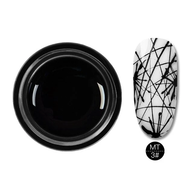 Mtssi Spider Gel Creative Wire Drawing Nail Gel Lacquer Point To Line Painting Gel Polish Pulling Silk Spider Nail Art Design