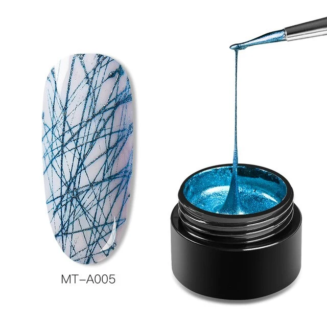 Mtssi Spider Gel Creative Wire Drawing Nail Gel Lacquer Point To Line Painting Gel Polish Pulling Silk Spider Nail Art Design