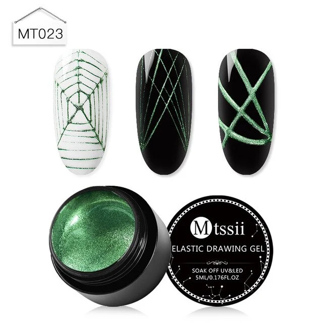 Mtssi Spider Gel Creative Wire Drawing Nail Gel Lacquer Point To Line Painting Gel Polish Pulling Silk Spider Nail Art Design
