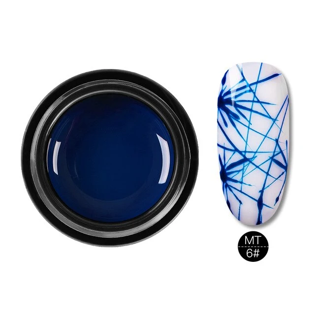 Mtssi Spider Gel Creative Wire Drawing Nail Gel Lacquer Point To Line Painting Gel Polish Pulling Silk Spider Nail Art Design