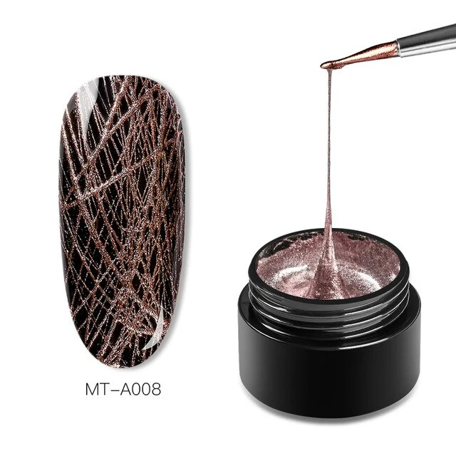 Mtssi Spider Gel Creative Wire Drawing Nail Gel Lacquer Point To Line Painting Gel Polish Pulling Silk Spider Nail Art Design
