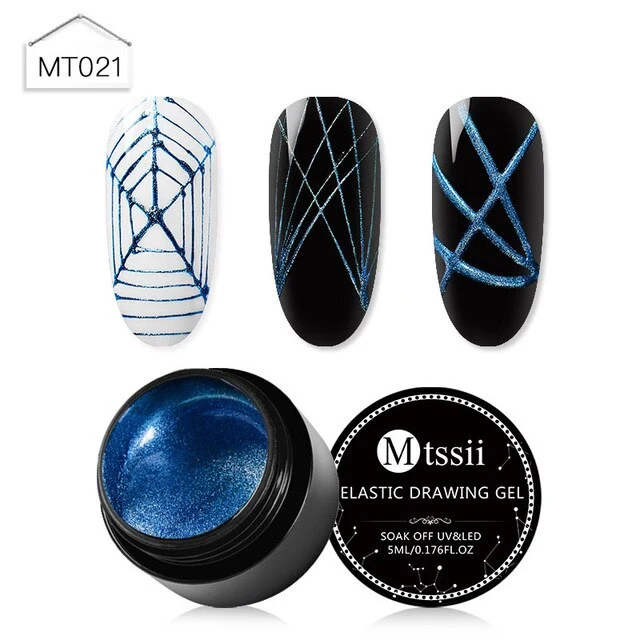 Mtssi Spider Gel Creative Wire Drawing Nail Gel Lacquer Point To Line Painting Gel Polish Pulling Silk Spider Nail Art Design