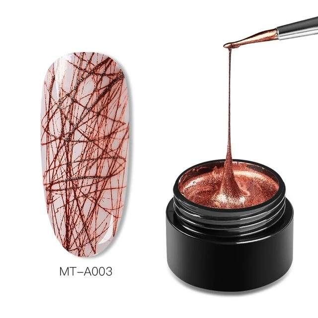 Mtssi Spider Gel Creative Wire Drawing Nail Gel Lacquer Point To Line Painting Gel Polish Pulling Silk Spider Nail Art Design