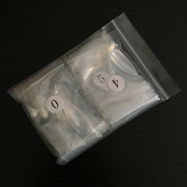 100PCS/PACK Professional False Nails Long Stiletto Nails White Clear Full Cover Acrylic Fingernails UV Gel Fake Nail Art Tips