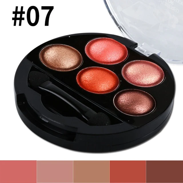 Dighealth Brand New 5 Colors Eyeshadow Waterproof Eye Shadow Makeup Shadow Metallic Shimmer Eyeshadow Pallete
