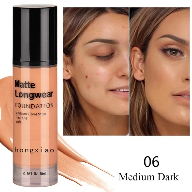 Matte Liquid Foundation Moisturizing Hide Pores Cover Freckles Scars For Skin Tone Makeup Foundation Face Makeup