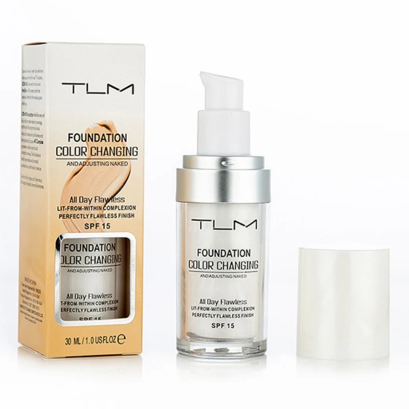 30ml Color Changing Liquid Foundation Primer Makeup For Your Skin Tone By Just Blending Foundation Makeup Fond NEW
