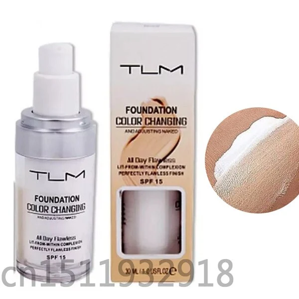 30ml Color Changing Liquid Foundation Primer Makeup For Your Skin Tone By Just Blending Foundation Makeup Fond NEW