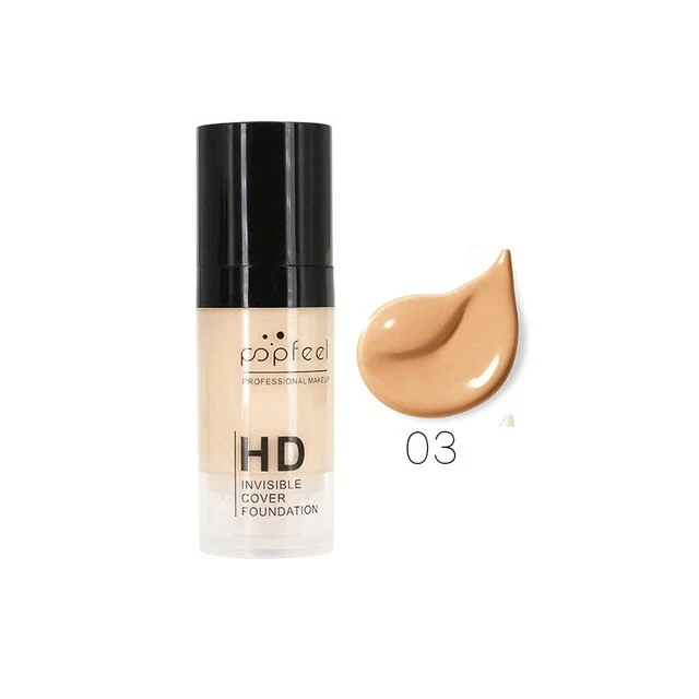 POPFEEL New Face Liquid Foundation Makeup Base Foundation BB Cream Concealer Whitening Moisturizer Oil-control Maquiagem