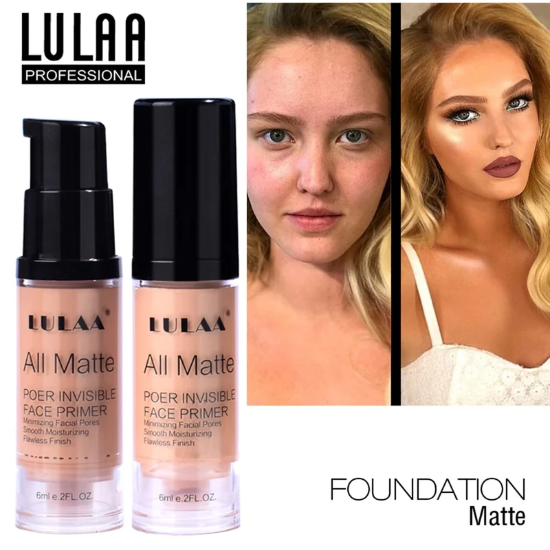 LULAA Full Cover Liquid Foundation Liquid Face Base Makeup Cream Concealer Oil Control Moisturizing Brightening TSLM1