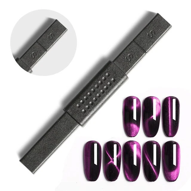 FOUR LILY Cat Eye Nail Gel Chameleon Magnetic Soak Off UV/LED Nail Varnish Semi Permanent Manicure Gel Lacquer Black Base Needed