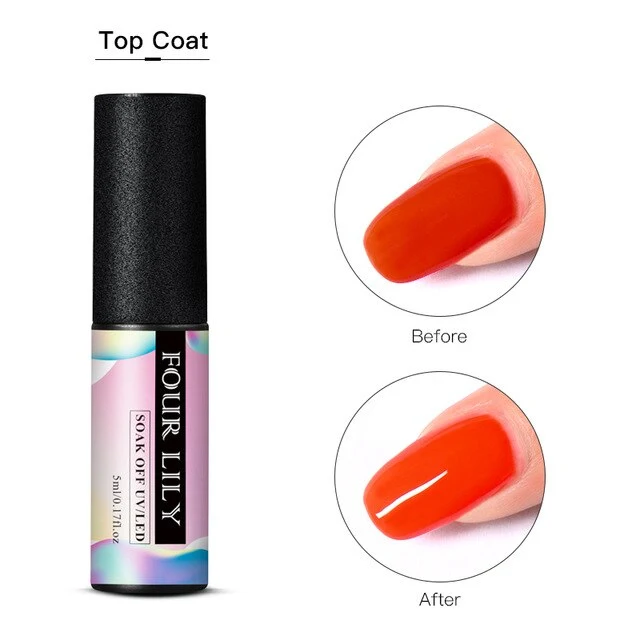 FOUR LILY Cat Eye Nail Gel Chameleon Magnetic Soak Off UV/LED Nail Varnish Semi Permanent Manicure Gel Lacquer Black Base Needed