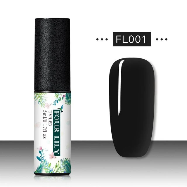 FOUR LILY Cat Eye Nail Gel Chameleon Magnetic Soak Off UV/LED Nail Varnish Semi Permanent Manicure Gel Lacquer Black Base Needed