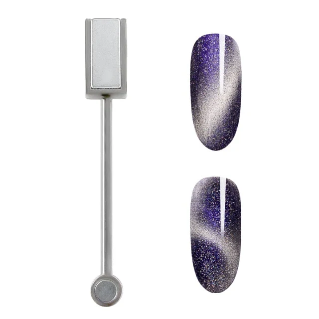FOUR LILY Cat Eye Nail Gel Chameleon Magnetic Soak Off UV/LED Nail Varnish Semi Permanent Manicure Gel Lacquer Black Base Needed