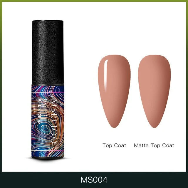 MSRUIOO 5ml Color Changing UV Gel Polish Sequins Thermal Nail Gel Matte Top Coat Soak Off Nail Art Gel Polish Varnish