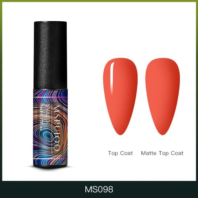 MSRUIOO 5ml Color Changing UV Gel Polish Sequins Thermal Nail Gel Matte Top Coat Soak Off Nail Art Gel Polish Varnish