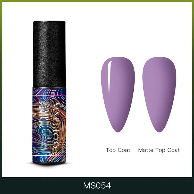 MSRUIOO 5ml Color Changing UV Gel Polish Sequins Thermal Nail Gel Matte Top Coat Soak Off Nail Art Gel Polish Varnish