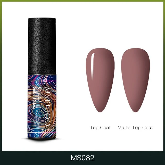 MSRUIOO 5ml Color Changing UV Gel Polish Sequins Thermal Nail Gel Matte Top Coat Soak Off Nail Art Gel Polish Varnish