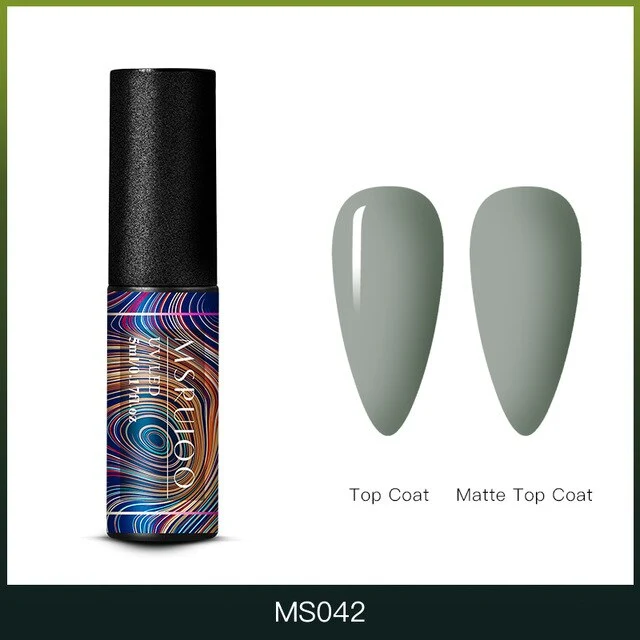 MSRUIOO 5ml Color Changing UV Gel Polish Sequins Thermal Nail Gel Matte Top Coat Soak Off Nail Art Gel Polish Varnish