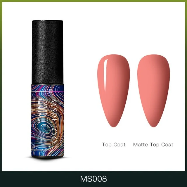 MSRUIOO 5ml Color Changing UV Gel Polish Sequins Thermal Nail Gel Matte Top Coat Soak Off Nail Art Gel Polish Varnish