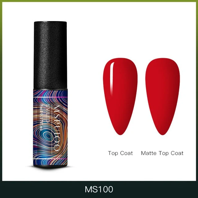 MSRUIOO 5ml Color Changing UV Gel Polish Sequins Thermal Nail Gel Matte Top Coat Soak Off Nail Art Gel Polish Varnish