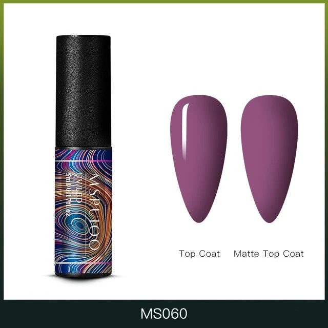 MSRUIOO 5ml Color Changing UV Gel Polish Sequins Thermal Nail Gel Matte Top Coat Soak Off Nail Art Gel Polish Varnish