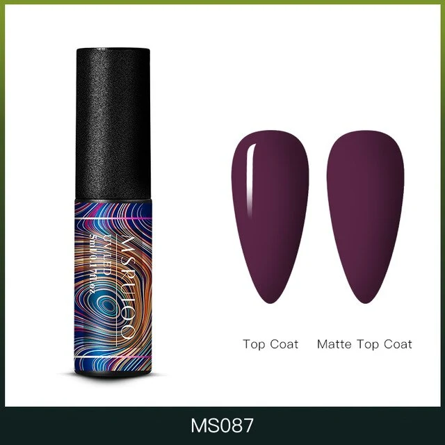 MSRUIOO 5ml Color Changing UV Gel Polish Sequins Thermal Nail Gel Matte Top Coat Soak Off Nail Art Gel Polish Varnish