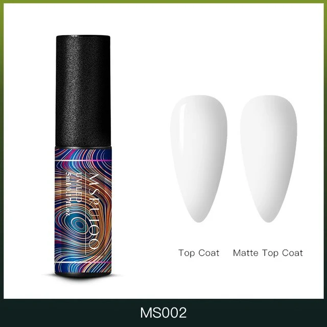 MSRUIOO 5ml Color Changing UV Gel Polish Sequins Thermal Nail Gel Matte Top Coat Soak Off Nail Art Gel Polish Varnish