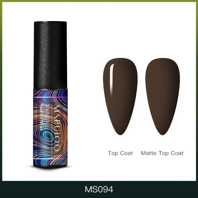 MSRUIOO 5ml Color Changing UV Gel Polish Sequins Thermal Nail Gel Matte Top Coat Soak Off Nail Art Gel Polish Varnish