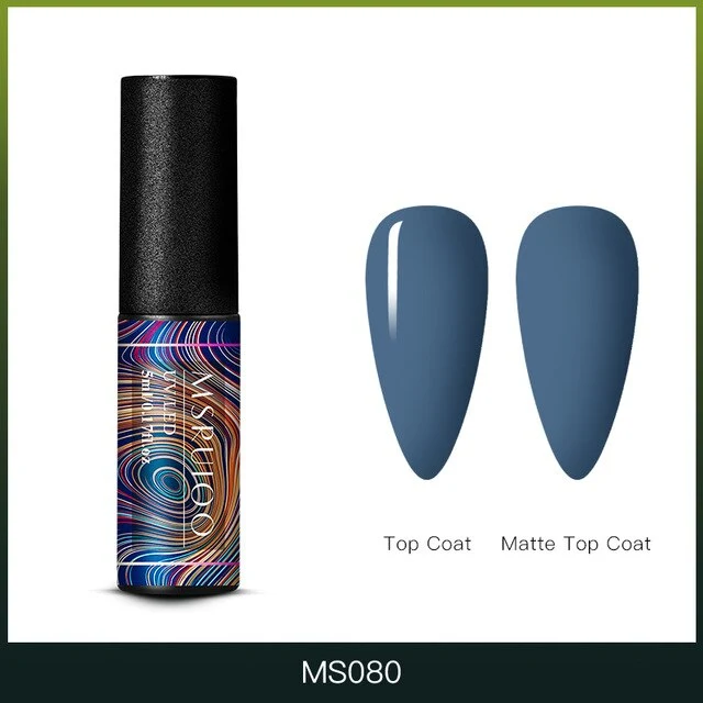MSRUIOO 5ml Color Changing UV Gel Polish Sequins Thermal Nail Gel Matte Top Coat Soak Off Nail Art Gel Polish Varnish