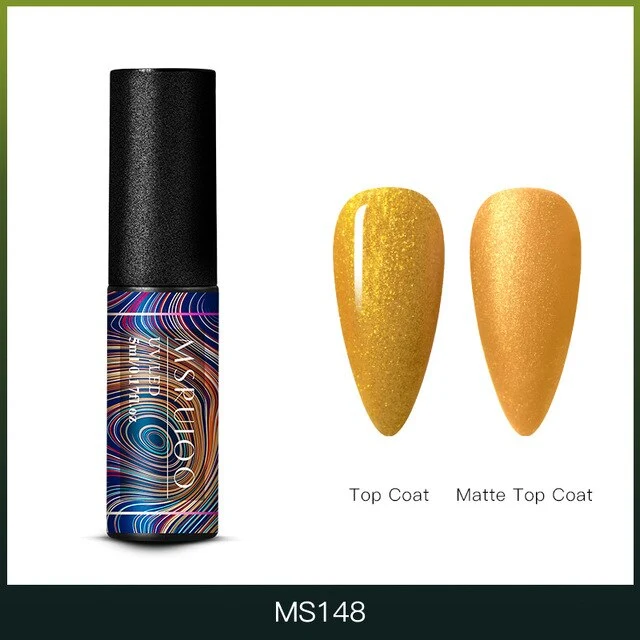 MSRUIOO 5ml Color Changing UV Gel Polish Sequins Thermal Nail Gel Matte Top Coat Soak Off Nail Art Gel Polish Varnish