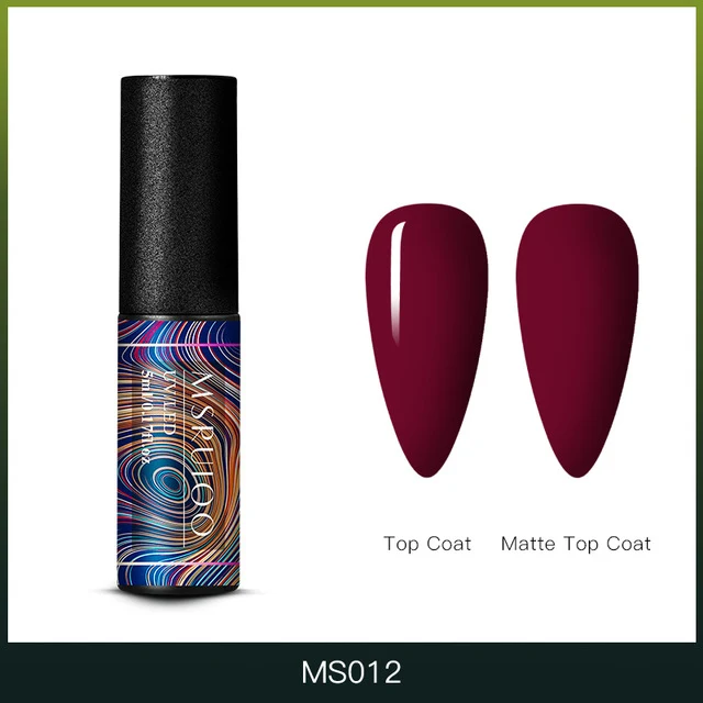 MSRUIOO 5ml Color Changing UV Gel Polish Sequins Thermal Nail Gel Matte Top Coat Soak Off Nail Art Gel Polish Varnish