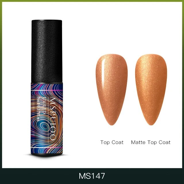 MSRUIOO 5ml Color Changing UV Gel Polish Sequins Thermal Nail Gel Matte Top Coat Soak Off Nail Art Gel Polish Varnish
