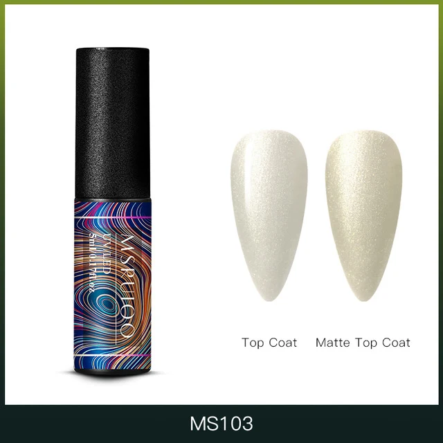MSRUIOO 5ml Color Changing UV Gel Polish Sequins Thermal Nail Gel Matte Top Coat Soak Off Nail Art Gel Polish Varnish