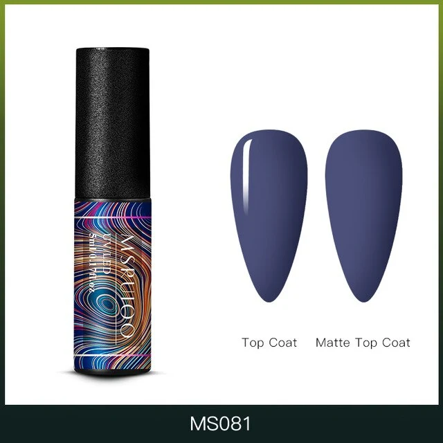 MSRUIOO 5ml Color Changing UV Gel Polish Sequins Thermal Nail Gel Matte Top Coat Soak Off Nail Art Gel Polish Varnish