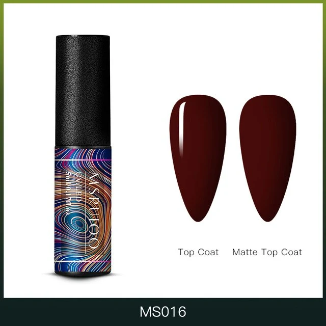 MSRUIOO 5ml Color Changing UV Gel Polish Sequins Thermal Nail Gel Matte Top Coat Soak Off Nail Art Gel Polish Varnish