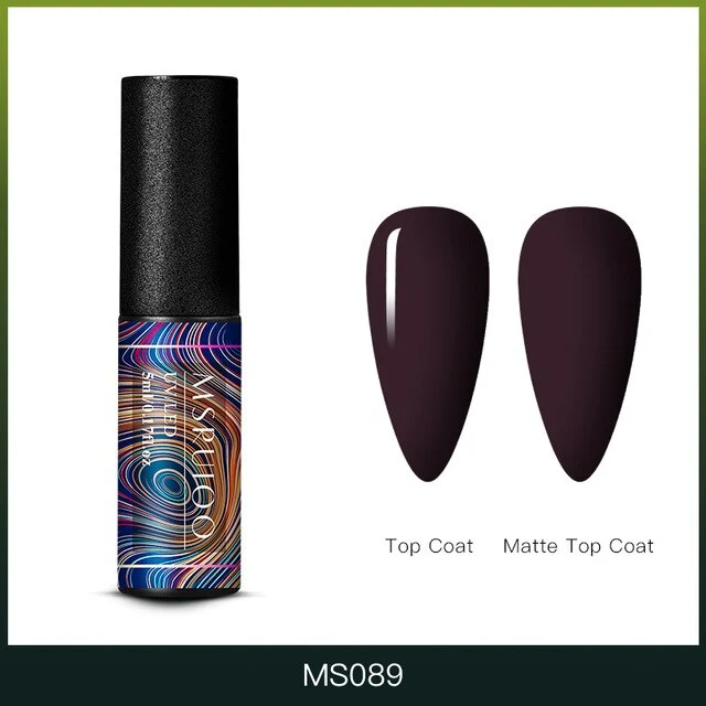 MSRUIOO 5ml Color Changing UV Gel Polish Sequins Thermal Nail Gel Matte Top Coat Soak Off Nail Art Gel Polish Varnish