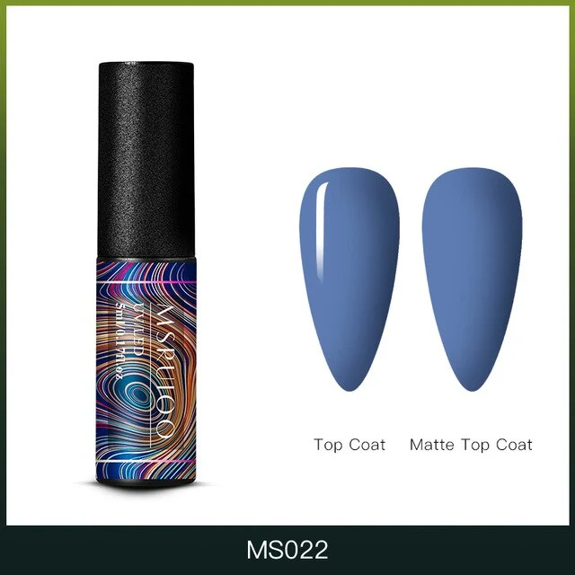 MSRUIOO 5ml Color Changing UV Gel Polish Sequins Thermal Nail Gel Matte Top Coat Soak Off Nail Art Gel Polish Varnish