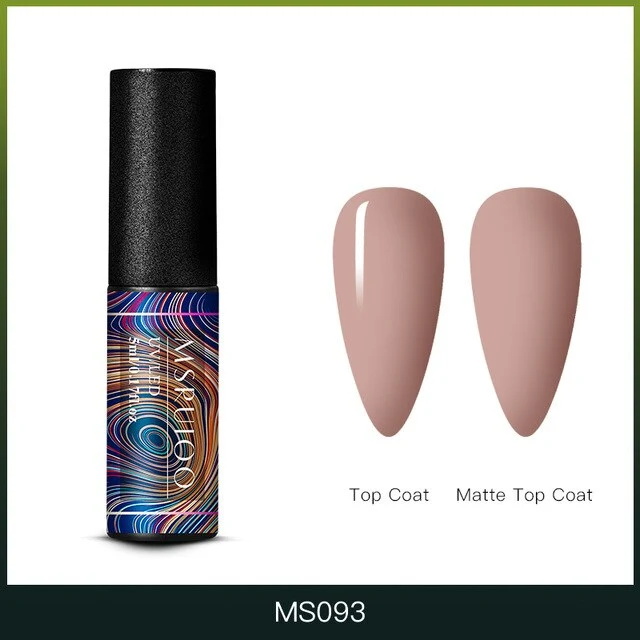 MSRUIOO 5ml Color Changing UV Gel Polish Sequins Thermal Nail Gel Matte Top Coat Soak Off Nail Art Gel Polish Varnish