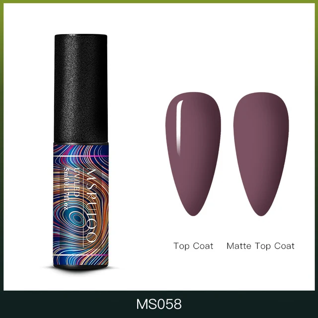 MSRUIOO 5ml Color Changing UV Gel Polish Sequins Thermal Nail Gel Matte Top Coat Soak Off Nail Art Gel Polish Varnish